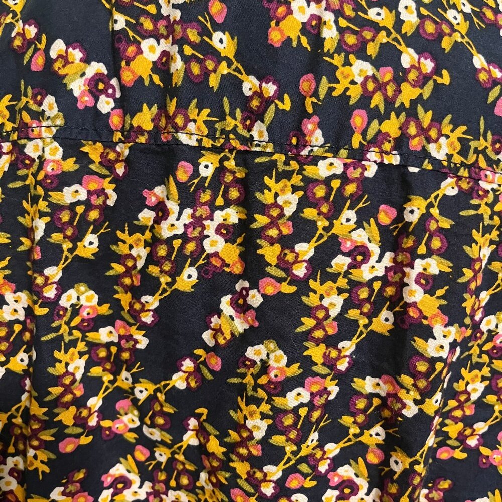 Merona Floral Button Up Blouse, Size XXL - Picture 3 of 4